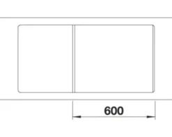 Spüle Blanco METRA XL 6 S-F 990 x 490 mm vulkangrau 527308
