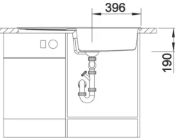 Spüle Blanco METRA XL 6 S 1000 x 500 mm weiß 515280