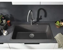 Spüle Blanco NAYA XL 9 860 x 510 mm schwarz 525947