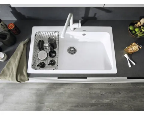 Spüle Blanco NAYA XL 9 860 x 510 mm softweiß 527133