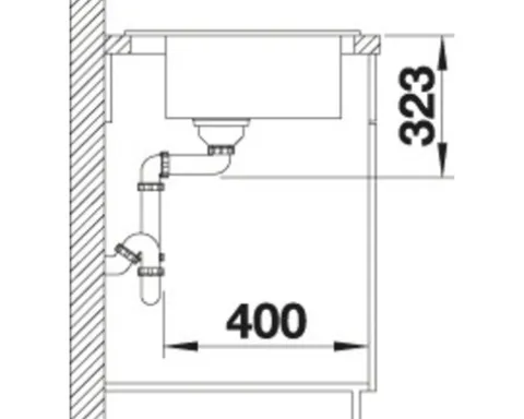 Spüle Blanco PALONA 6 615 x 510 mm basalt 524737