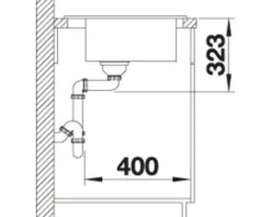 Spüle Blanco PALONA 6 615 x 510 mm kristallweiß glänzend 524731