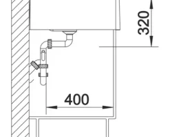 Spüle Blanco PANOR 60 598 x 630 mm kristallweiß glänzend 514486