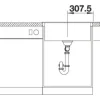 Spüle Blanco PLEON 6 615 x 510 mm softweiß 527136