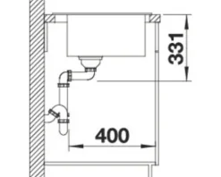 Spüle Blanco PLEON 6 615 x 510 mm softweiß 527136