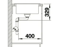 Spüle Blanco SONA 5 S 860 x 500 mm anthrazit 519671