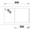 Spüle Blanco SONA 5 S 860 x 500 mm felsgrau 519672
