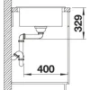 Spüle Blanco SONA 45 S 780 x 500 mm softweiß 527149