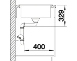 Spüle Blanco SONA XL 6 S 1000 x 500 mm felsgrau 519690