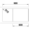 Spüle Blanco SONA XL 6 S 1000 x 500 mm tartufo 519696