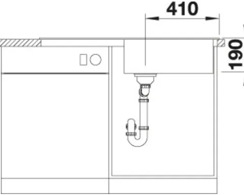 Spüle Blanco SONA XL 6 S 1000 x 500 mm tartufo 519696