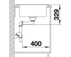 Spüle Blanco SONA XL 6 S 1000 x 500 mm tartufo 519696