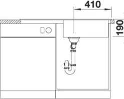 Spüle Blanco SONA XL 6 S 1000 x 500 mm vulkangrau 527341