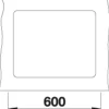 Spüle Blanco SUBLINE 500-F 527 x 427 mm anthrazit 523532