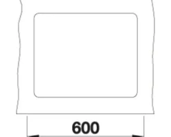 Spüle Blanco SUBLINE 500-F 527 x 427 mm anthrazit 523532
