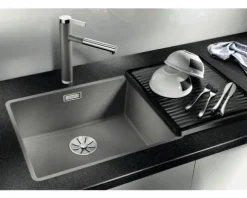 Spüle Blanco SUBLINE 500-F 527 x 427 mm schwarz 525994