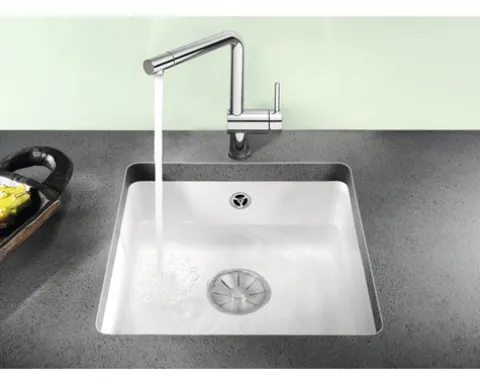 Spüle Blanco SUBLINE 375-U 414 x 456 mm magnolia glänzend 523727