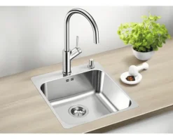 Spüle Blanco SUPRA 400-IF/A R12 500 x 440 mm edelstahl bürstfinish 526353