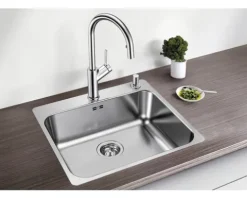 Spüle Blanco SUPRA 500-IF/A R12 500 x 540 mm edelstahl bürstfinish 526355
