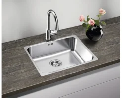 Spüle Blanco SUPRA 500-IF R12 500 x 540 mm edelstahl bürstfinish 526351