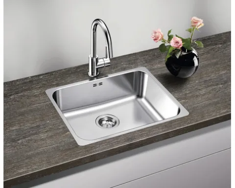 Spüle Blanco SUPRA 500-IF R12 500 x 540 mm edelstahl bürstfinish 526351