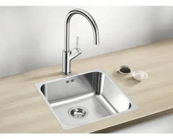 Spüle Blanco SUPRA 400-IF R12 440 x 440 mm edelstahl bürstfinish 526350