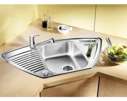 Spüle Blanco TIPO 9 E 930 x 510 mm edelstahl naturfinish 526338