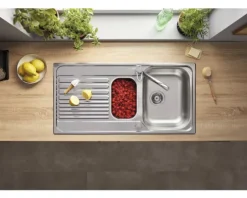 Spüle Blanco TIPo II 6 S 1000 x 500 mm edelstahl bürstfinish 526622