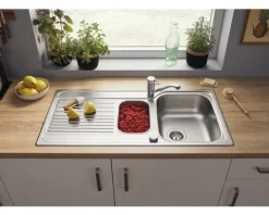 Spüle Blanco TIPo II 6 S 1000 x 500 mm edelstahl bürstfinish 526622