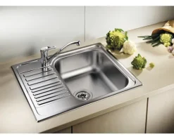 Spüle Blanco TIPO 45 S Mini 605 x 500 mm edelstahl naturfinish 516524