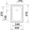 Spüle Blanco TOP EE 3 X 4 330 x 470 mm edelstahl naturfinish 501067