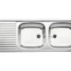 Spüle Blanco TOP EZS 12 X 4-2 1235 x 435 mm edelstahl naturfinish 500374