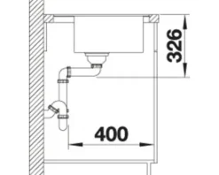 Spüle Blanco ZENAR 5 S-F 903 x 498 mm schwarz 526049