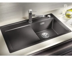 Spüle Blanco ZENAR 45 S-F 848 x 498 mm schwarz 526040