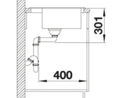 Spüle Blanco ZENAR 5 S 915 x 510 mm anthrazit 523934