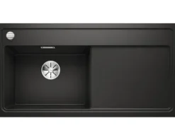 Spüle Blanco ZENAR XL 6 S 1000 x 510 mm schwarz 526059 Mit Tropffläche Becken links