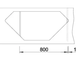 Spüle Blanco ZIA 9 E 930 510 mm vulkangrau 527394