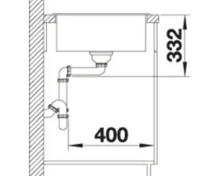 Spüle Blanco ZIA 45 S Compact 680 500 mm cafe 524720