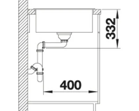 Spüle Blanco ZIA 45 S Compact 680 500 mm cafe 524720