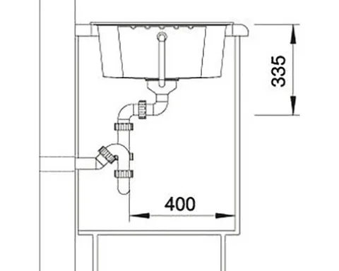 Spüle Blanco ZIA 40 S 615 500 mm anthrazit 516918