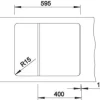 Spüle Blanco ZIA 40 S 615 500 mm softweiß 527195
