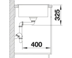 Spüle Blanco ZIA XL 6 S Compact 780 500 mm schwarz 526018