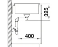 Spüle Blanco ZIA XL 6 S Compact 780 500 mm softweiß 527213