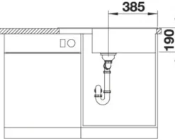 Spüle Blanco ZIA XL 6 S Compact 780 500 mm softweiß 527213
