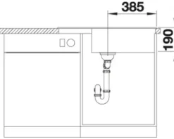 Spüle Blanco ZIA XL 6 S Compact 780 500 mm anthrazit 523263