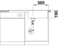 Spüle Blanco ZIA XL 6 S 1000 500 mm weiß 517561