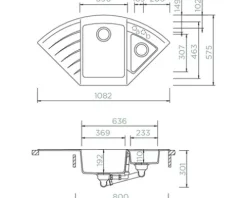 Spüle SCHOCK Lotus C-150 A 1082 x 575 mm puro LOTC150APUR