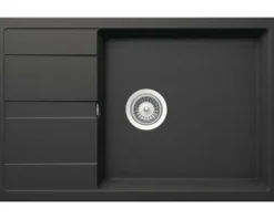 Spüle SCHOCK Manhattan D-100LS A 780 x 500 mm nero MAND100LSAGNE