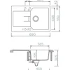 Spüle SCHOCK Manhattan D-100S A 690 x 510 mm nero MAND100SAGNE