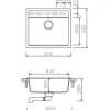 Spüle SCHOCK Nemo N-100 A 570 x 510 mm onyx NEMN100AGON